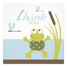 Den Ribbit födelsedagen TY kvadrerar Anpassade Inbjudningskort