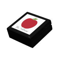 Den röda Apple personifierade läraregåvan boxas Prydnadslåda