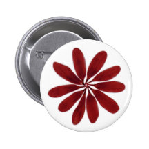 Den röda blomman knäppas pins