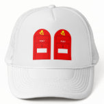 Den röda postboxen trucker keps