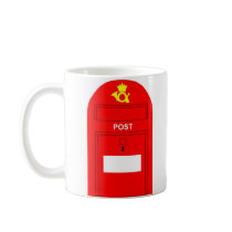 Den röda postboxen mugg