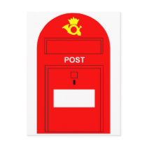 Den röda postboxen vykort