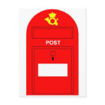 Den röda postboxen vykort