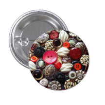 Den röda svarten och silver knäppas Collage Pins