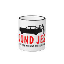 Den roliga ateisten grundar jag Jesus Kaffe Kopp