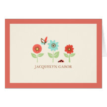 Den roliga blommababy shower tackar dig att card hälsnings kort