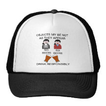 Den roliga drinken klumpa ihop sig ansvarigt locke trucker keps