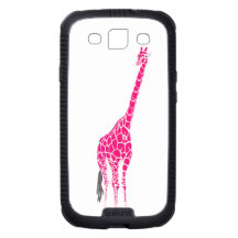 Den roliga gulliga rosa högväxt giraffet & hipster