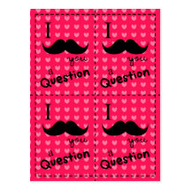 Den roliga mustaschvalentinesen klippte ut vykortr