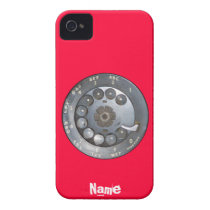 Den roliga tappningvisartavlan ringer case-mate iphone 4 case