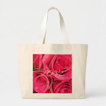 Den rosa blommigten steg tygkassar