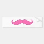 Den rosa Moustachehumorn skapar ditt eget Bildekal