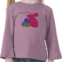 Den rosa påskharen drömm utslagsplatsskjortan t-shirt