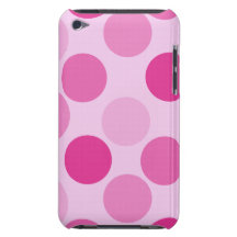Den rosa polkaen pricker den iPod handlagFodral-Ko Barely There iPod Fodral