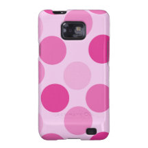 Den rosa polkaen pricker den Samsung galaxFodral-K Galaxy SII Skydd