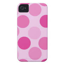 Den rosa polkaen pricker Fodral-Kompisen Ca för iP Case-Mate iPhone 4 Case