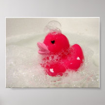 Den rosa Rubber Duckien Print