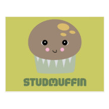 den så gulliga kawaiien dubbar muffinen vykort