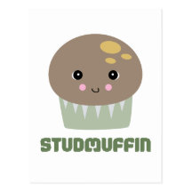 den så gulliga kawaiien dubbar muffinen vykort