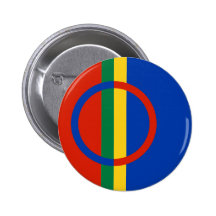 Den Sami flagga knäppas Knappar