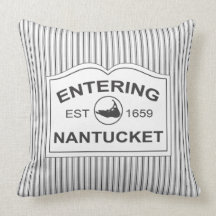 Den shabby chicNantucket välkomnandet undertecknar Kudde