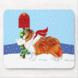 Den Sheltie julen postar sobel Mus Matta