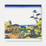Den Shimomeguro katsushikaen Hokusai Fuji beskådar Magnet För Kylskåp
