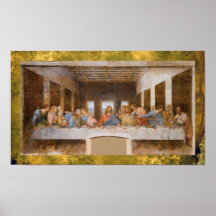 Den sist kvällsmålet av Leonardo Da Vinci Affischer