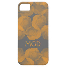 Den sjaskiga och chic mjuka persikan steg blommono iPhone 5 Case-Mate cases