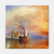 Den slåss Temerairen, J.M.W. Turner Magneter För Kylskåp
