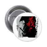 Den soldat- mörka samuraien knäppas pins