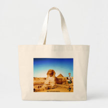 Den sömnlösa turisten besöker egyptensphinxen tygkasse