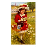 Den söta Victorianstilgåvan märker bagaredaisyfält Visitkort Mallar
