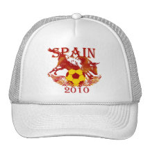 Den Spanien fotbollfutbolen fläktar locket Trucker Keps