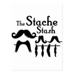 Den Stache stashen Vykort
