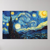 Den Starry natten Posters