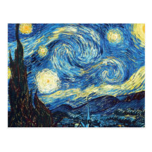 Den Starry natten Vykort