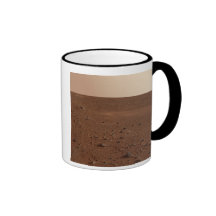 Den steniga ytan av Mars Mugg