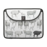 Den svart fårrickshawen viftar med sleeven MacBook pro sleeve