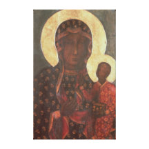 Den svart Madonnaen av Jasna Gora Kanvasdukar Med Gallerikvalitet