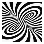 DEN SVART VITSEBRAN VIRVLAR RUNT OPTISK ILLUSION F FOTOKONST
