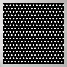 Den svartvita polkaen pricker mönster. Spotty. Posters