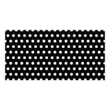 Den svartvita polkaen pricker mönster. Spotty. Foto Kort
