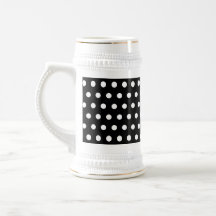 Den svartvita polkaen pricker mönster. Spotty. Kaffe Kopp