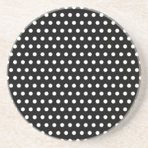 Den svartvita polkaen pricker mönster. Spotty. Underlägg