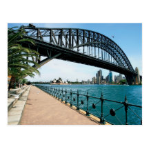 den sydney hamnen överbryggar vykort