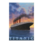 Den Titanic SceneWhite stjärnan fodrar Sträckt Canvastryck