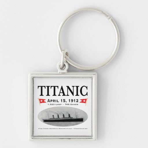 Den Titanic spökefrakten kvadrerar Keychain Nyckelring