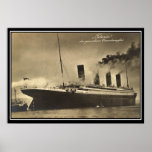 Den Titanic vintagefotoaffischen titanic serie