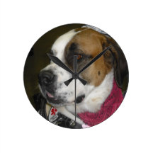 Den tjänste- St Bernard väggen tar tid på Väggklocka